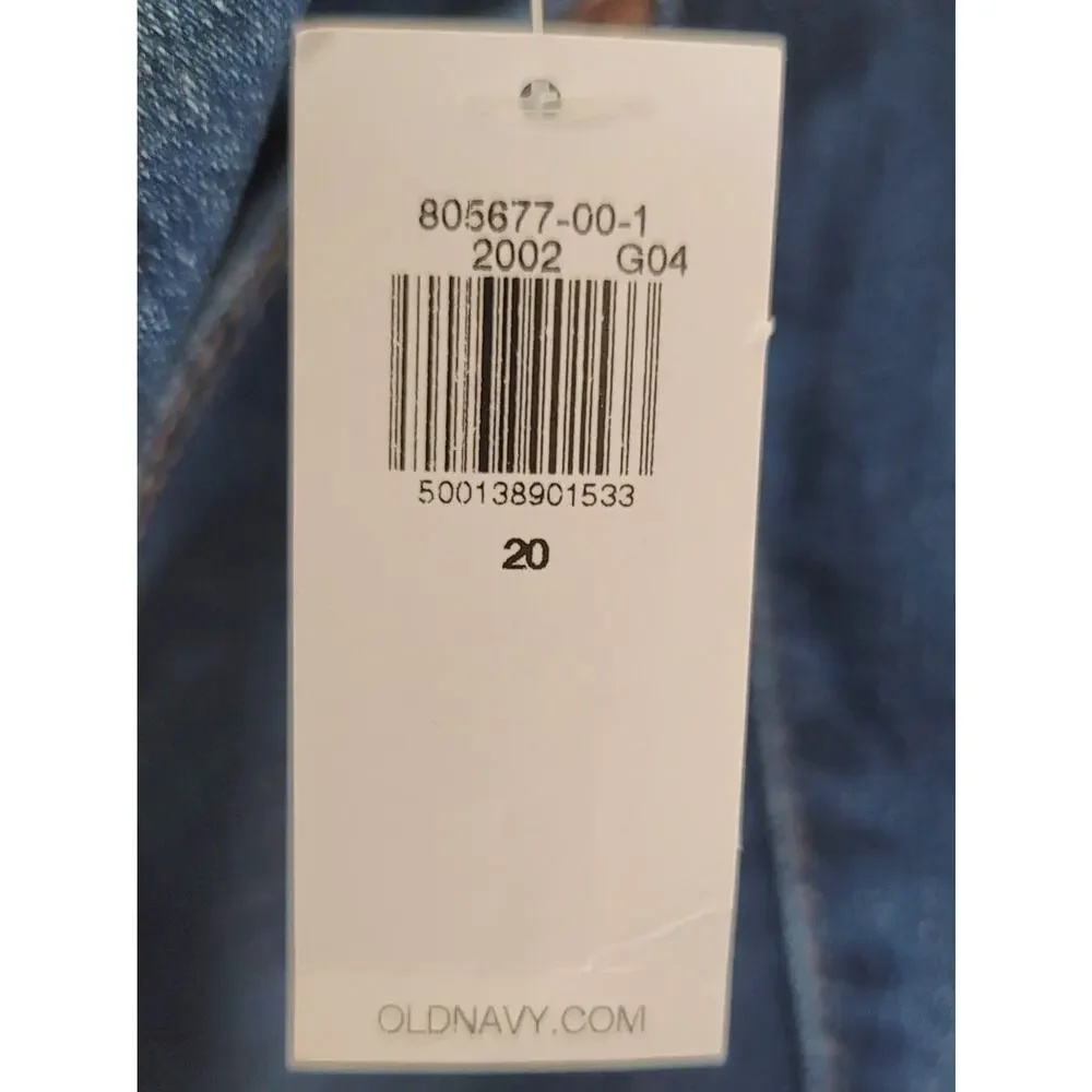 NWT Old Navy 360 Stretch Extra High-Rise Rockstar Super Skinny Denim Jeans Sz 20